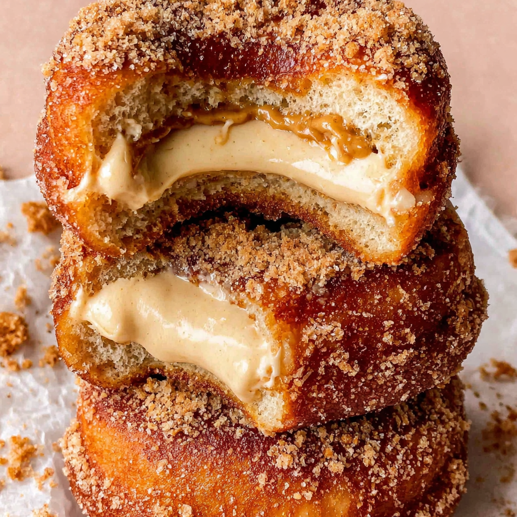 Delicious Pumpkin Spice Cheesecake Doughnuts