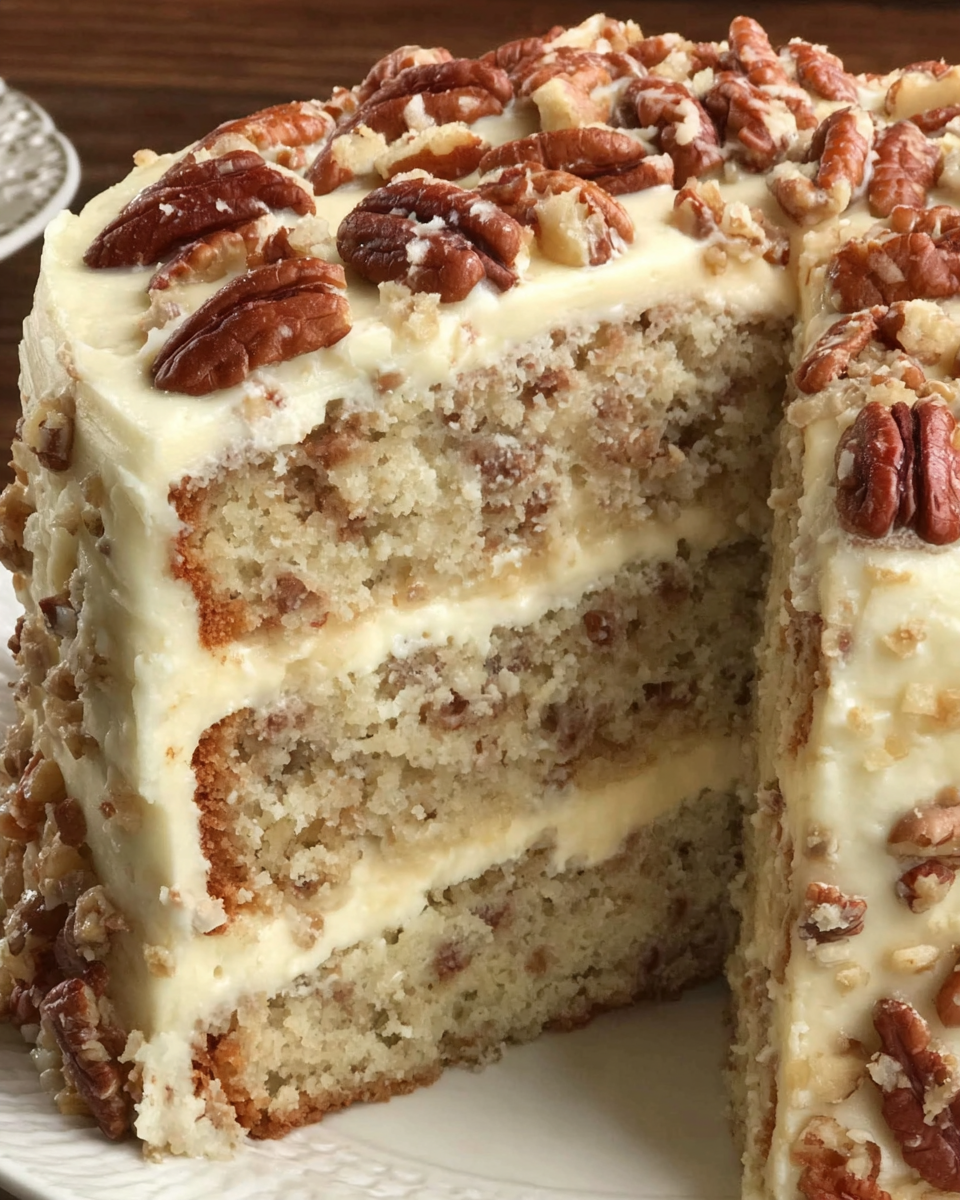 Homemade Butter Pecan Cake: Brown Butter & Cream Cheese Bliss