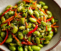 Crunchy Healthy Asian Sesame Edamame Salad with Ginger Dressing