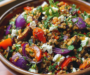 Flavorful Freekeh Salad with Roasted Vegetables and Feta