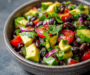 The Easiest Avocado and Black Bean Salad With a Zesty Lime Dressing You Can Throw Together Blindfolded